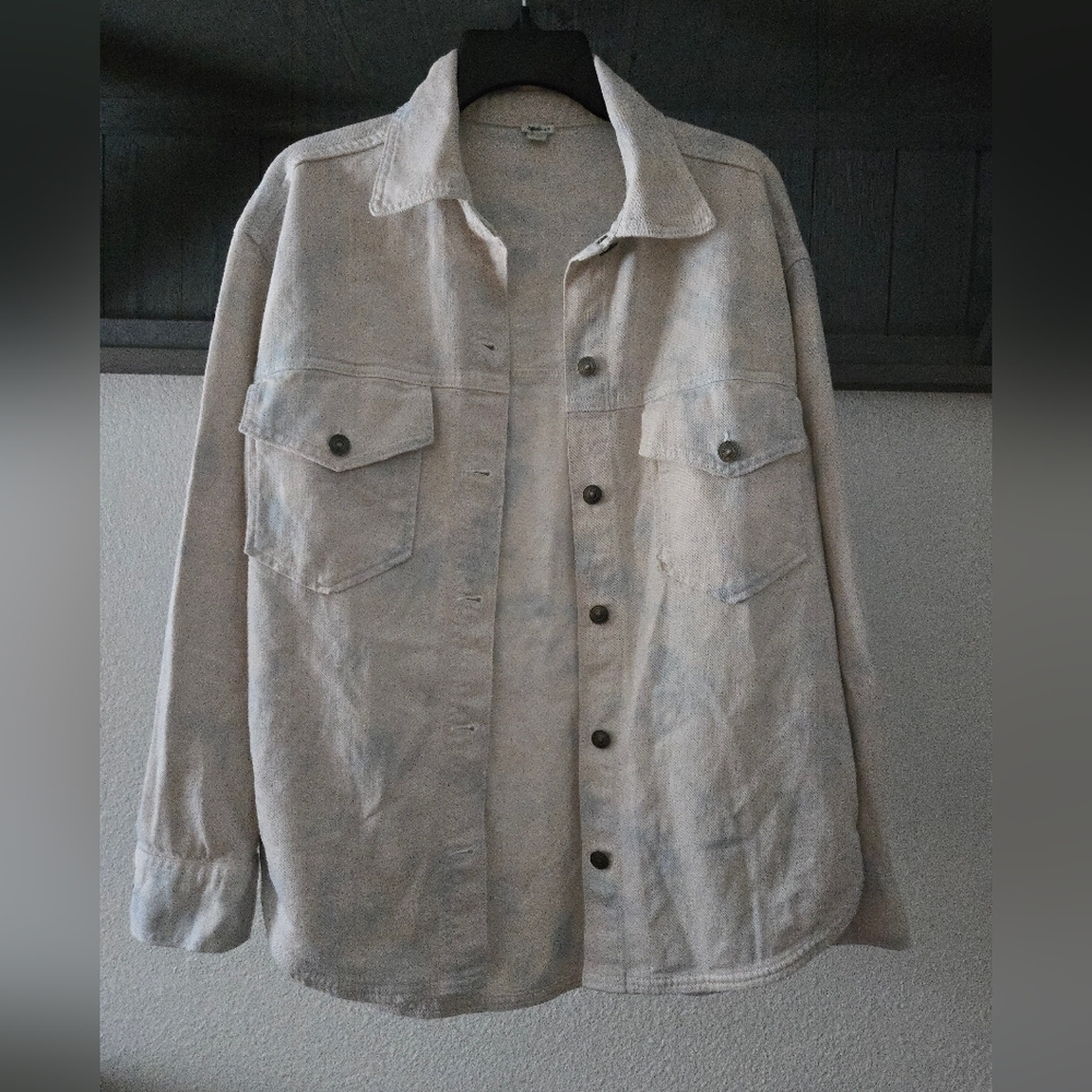 Aerie, Medium, Button Up Denim Shirt